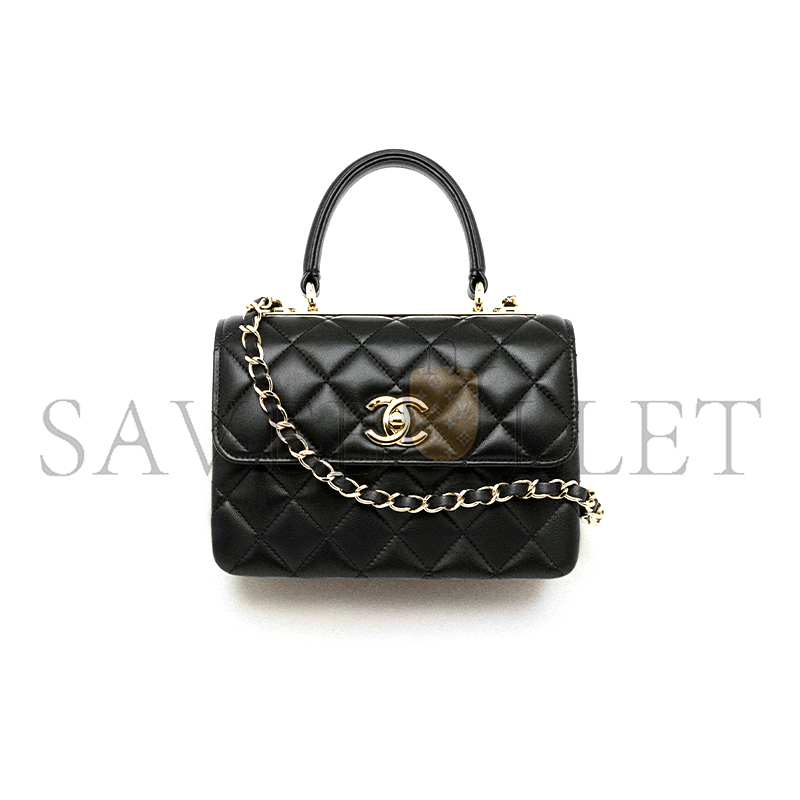 Ch*el master mini flap bag with top handle as4654 (20*15*8cm)